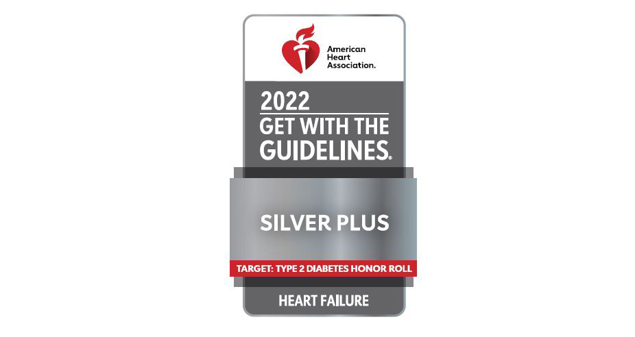 North Vista Hospital receives Get With the Guidelines-Heart Failure Silver Plus with Type 2 Diabetes Honor Roll Recognition
